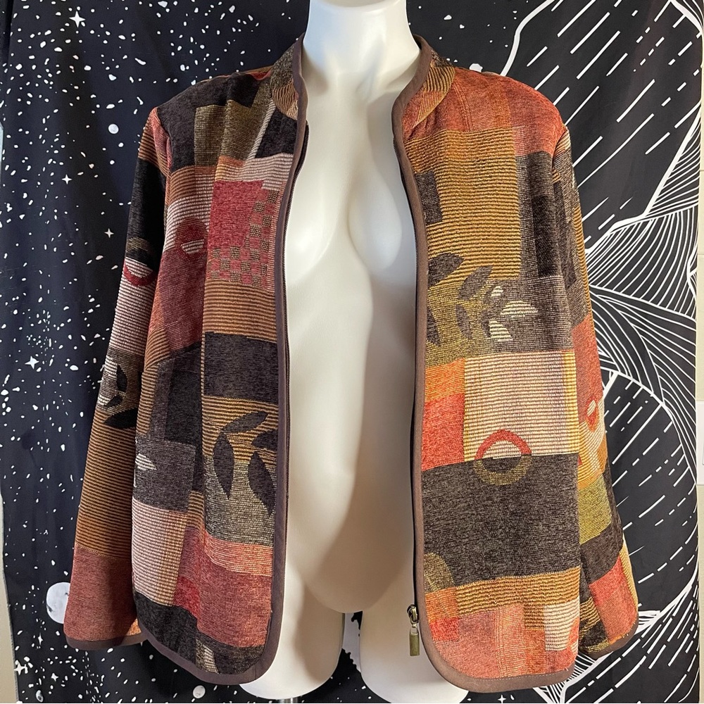 80s 90s Vintage Colorpop Jacket Size 2X